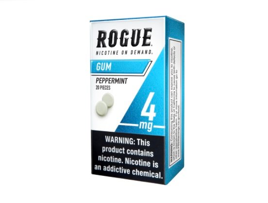 Rogue Peppermint 4MG, Nicotine gum