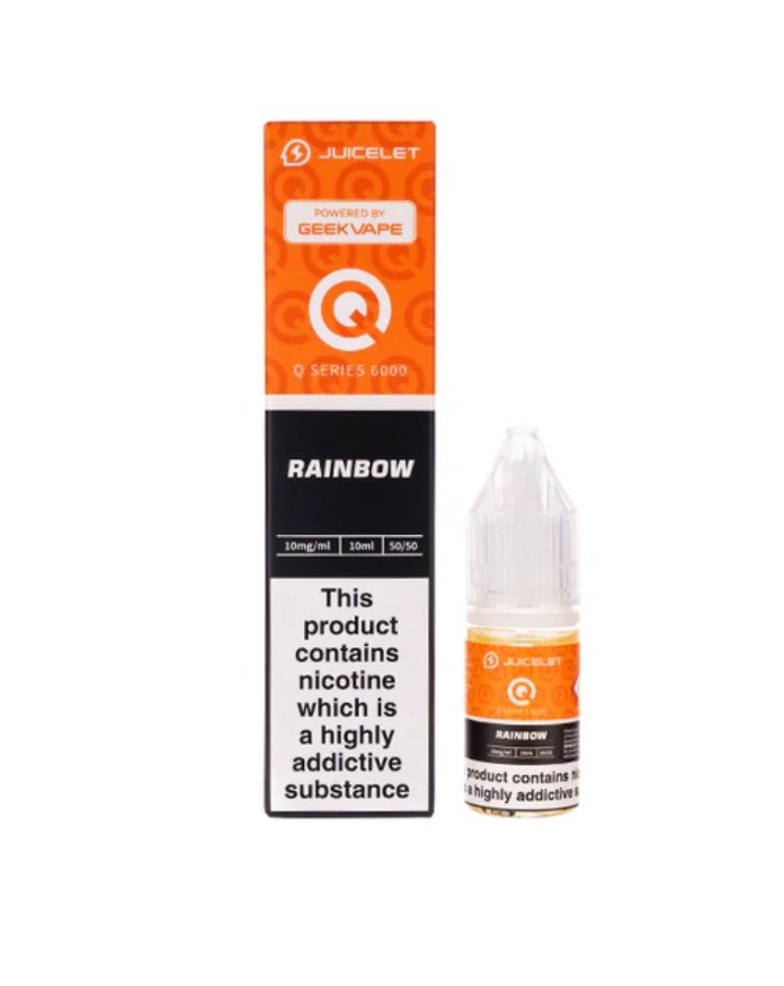 Rainbow Q Series 6000 Nic Salt E-Liquid by Juicelet