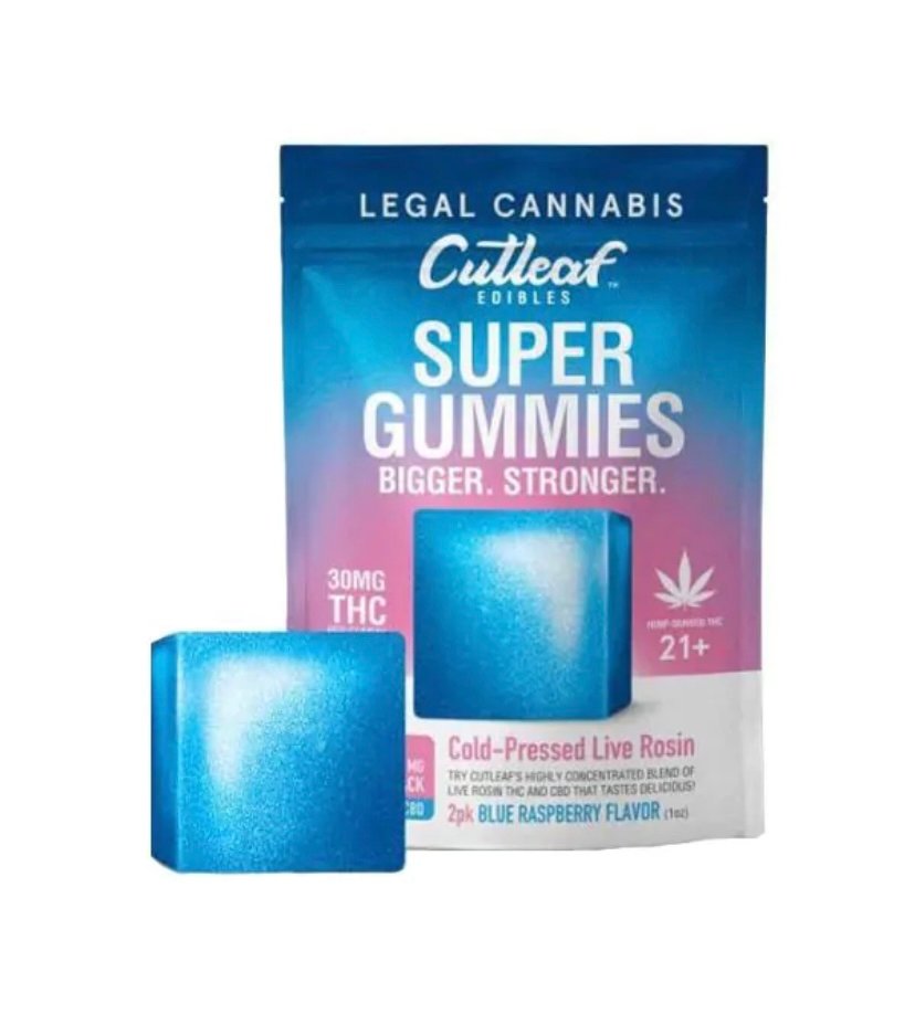 CUTLEAF COLD-PRESSED LIVE ROSIN CBD/THC SUPER GUMMIES 120 MG - Image 6