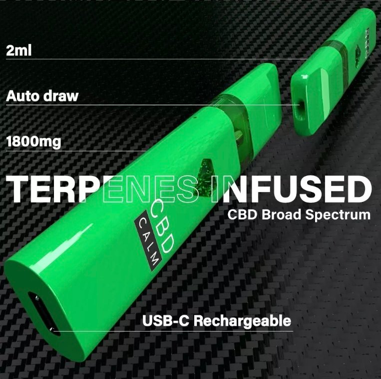 Strawberry Shortcake – CBD Terpenes 1800mg Disposable Vape | CBD Calm - Image 4
