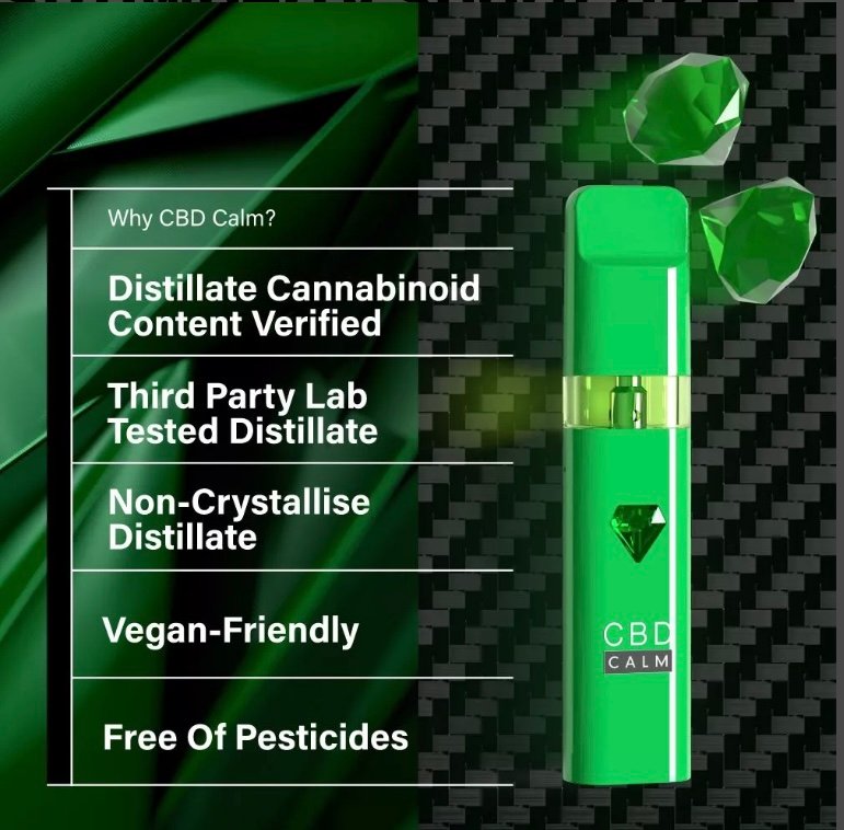Strawberry Shortcake – CBD Terpenes 1800mg Disposable Vape | CBD Calm - Image 3