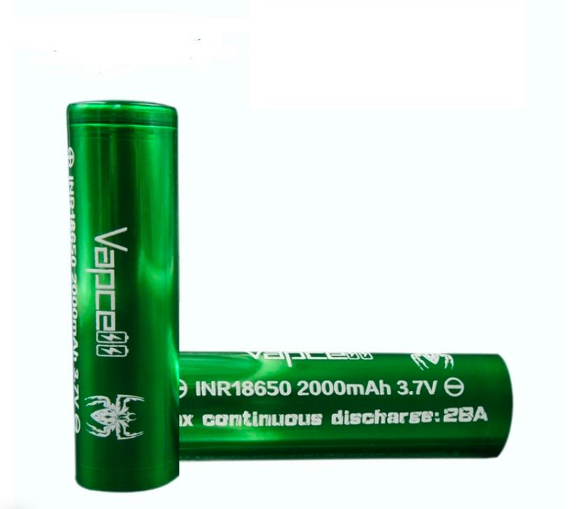 Vapcell INR 18650 Battery 3.7V 28A 2000mAh 1pc - Image 4