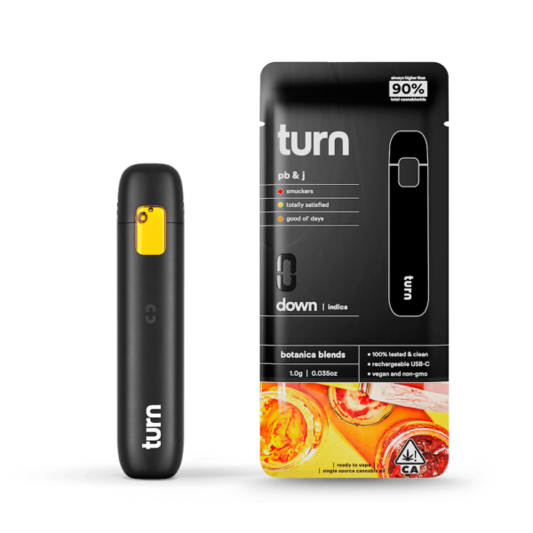 Turn – Indica PB & J Disposable Vape 1G