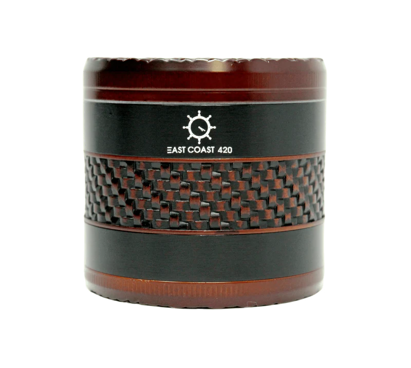 EC420 Weaving Wood Style 63mm 4 Piece Grinder  - Black