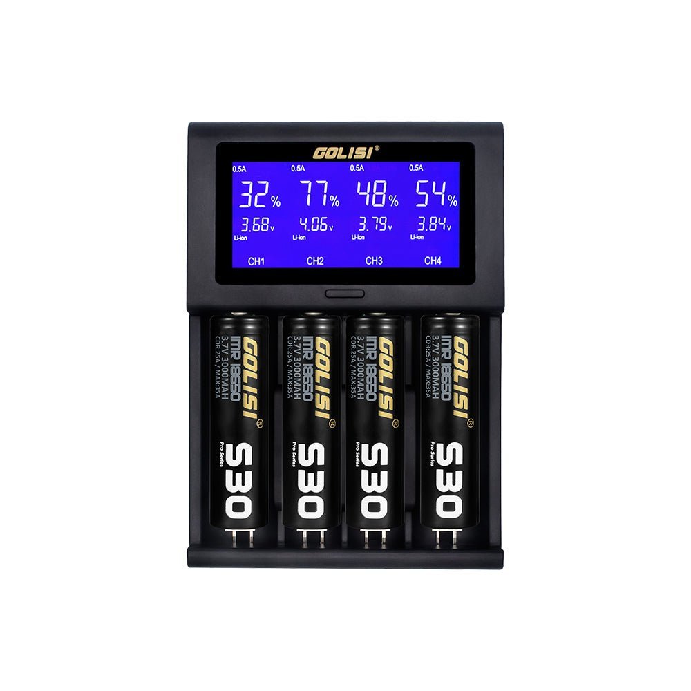 Golisi I4 Smart USB Charger with LCD Screen (4 Bay)