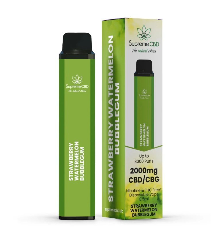 CBD Disposable Vape – Strawberry Watermelon Bubblegum (2000mg)