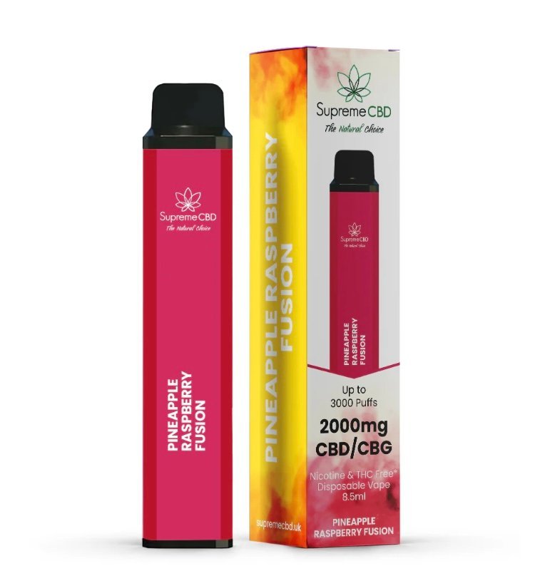 CBD Disposable Vape – Pineapple Raspberry Fusion (2000mg)