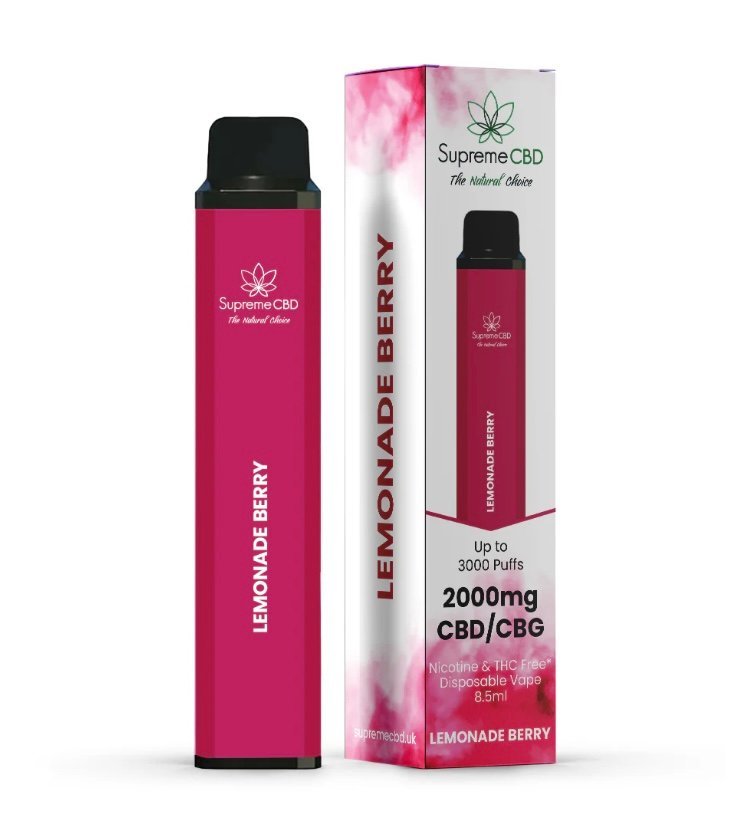 CBD Disposable Vape – Lemonade Berry (2000mg)