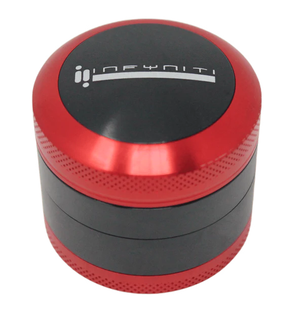 Infyniti Convex 50mm 4-Piece Grinder - Red
