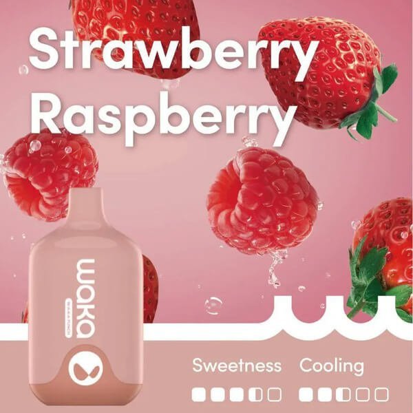 WAKA SMASH 6000 PUFF – STRAWBERRY RASPBERRY