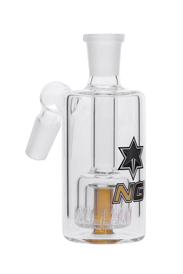 Nice Glass Double Wall 14mm Ashcatcher - Gold