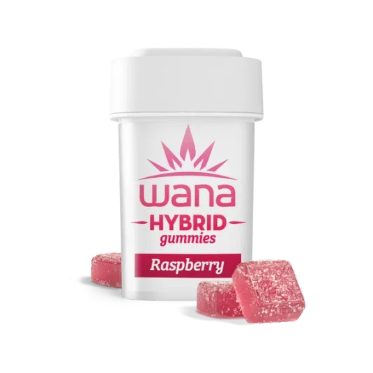 RASPBERRY (MED) // HYBRID Wana Gummies