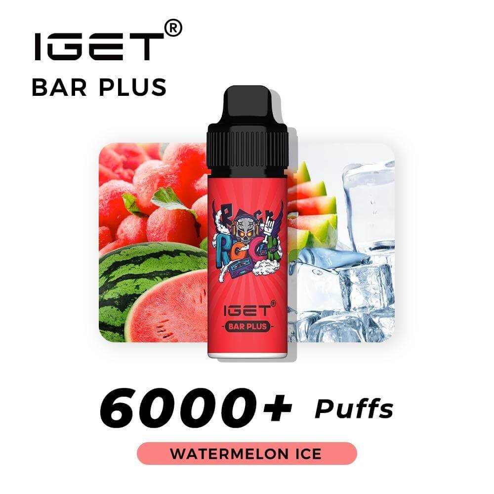 iGET BAR PLUS VAPE 6000 PUFF – WATERMELON ICE