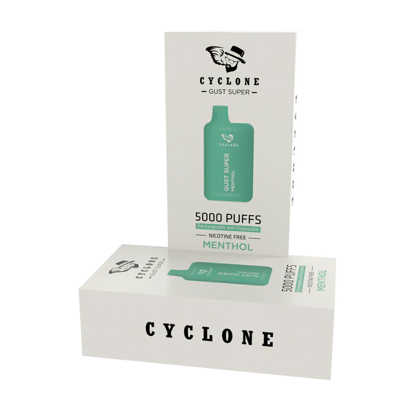 Nicotine Free Gust Super Menthol Rechargeable Disposable Vape
